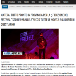 Tutto pronto per la quinta edizione - Materanews - 17 Agosto 2022